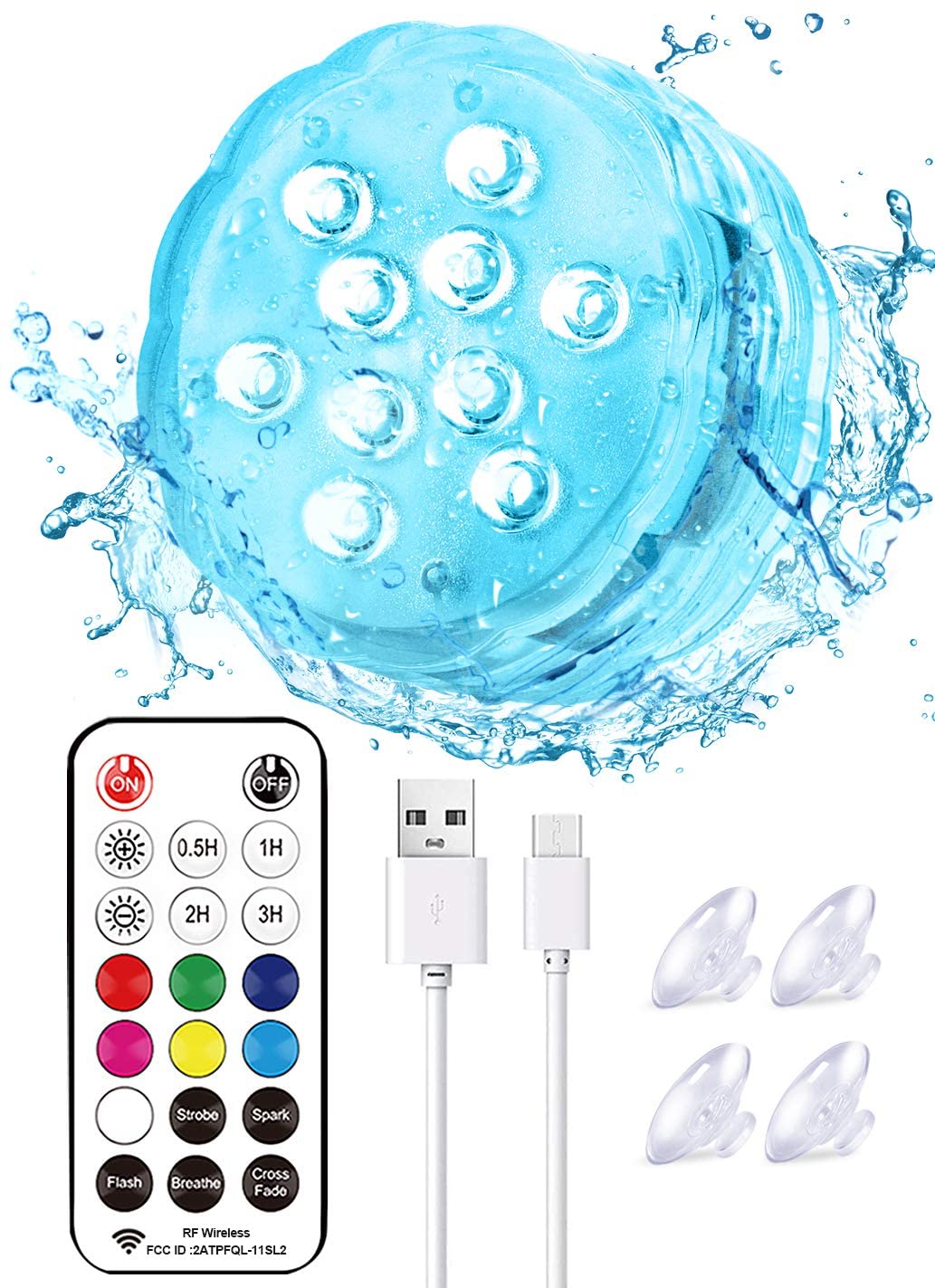 rechargeable submersible led light