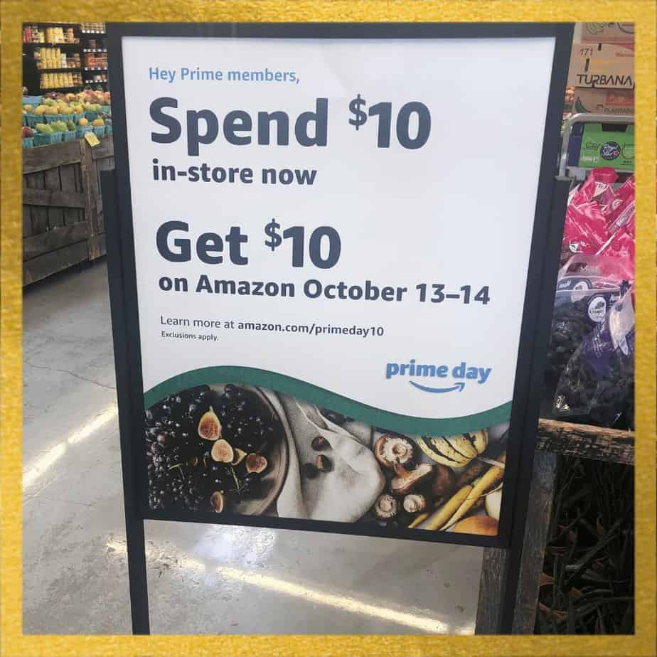 Get 10 For Amazon Prime Day With 10 Spent At Whole Foods Even Online